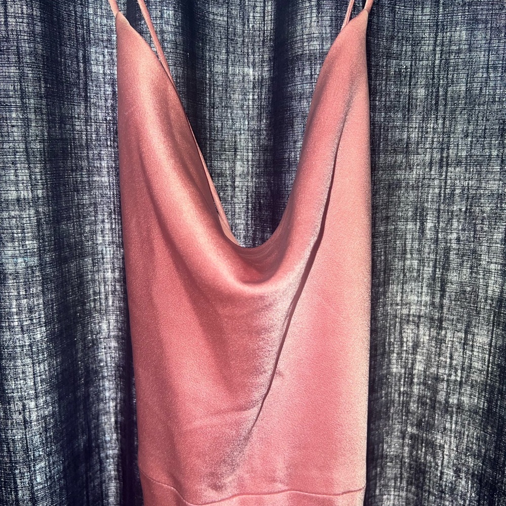 Alice + Olivia Elegant One-Shoulder Pink Gown - Picture 6 of 10
